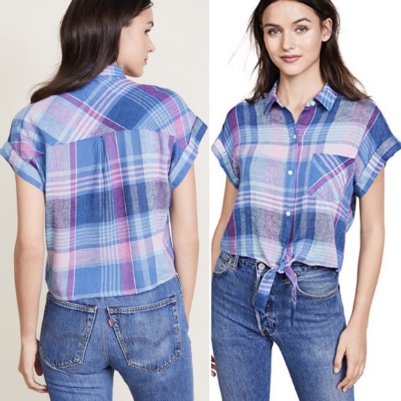 Rails Tops - Anthropologie | Rails Amelie Tie Front Shirt